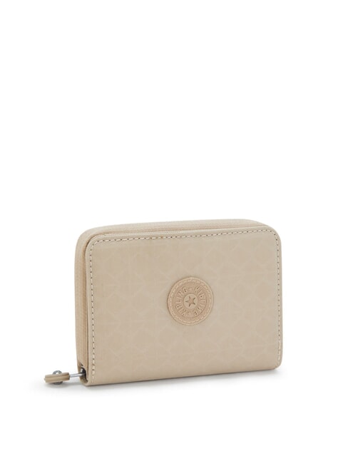 MONEY LOVE Medium wallet signature beige embossed - Women’s Wallets