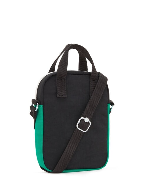 LEVY Micro bag for smartphones deep green black block - Women&rsquo;s Bags