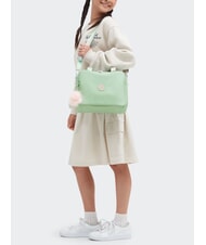 KIPLING MIYO Lunch bag with shoulder strap soft green metallic - Kids bags and accessories - 6