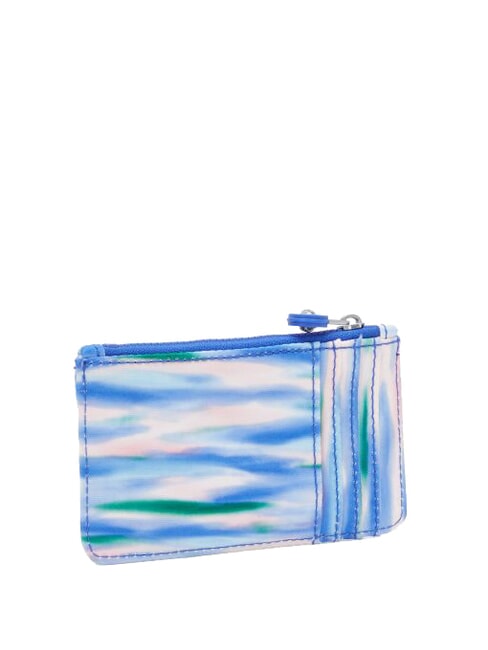 CAMILO Flat card holder with zip diluted blue - Women’s Wallets
