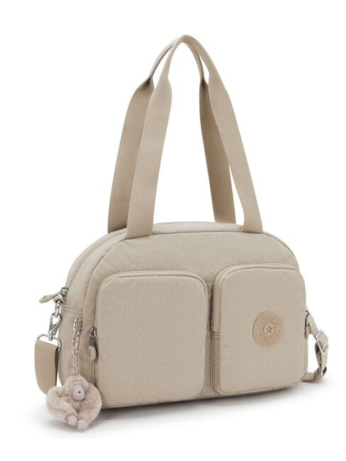 COOL DEFEA Medium shoulder bag signature beige embossed - Women’s Bags