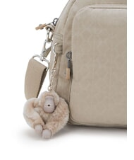 KIPLING COOL DEFEA Medium shoulder bag signature beige embossed - Women’s Bags - 4