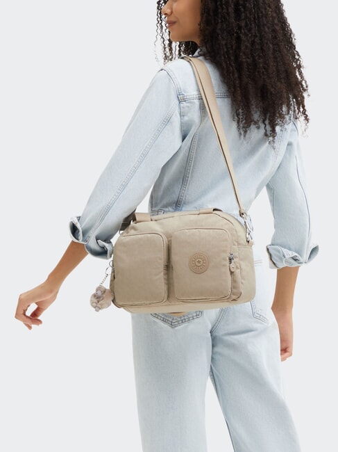 COOL DEFEA Medium shoulder bag signature beige embossed - Women’s Bags