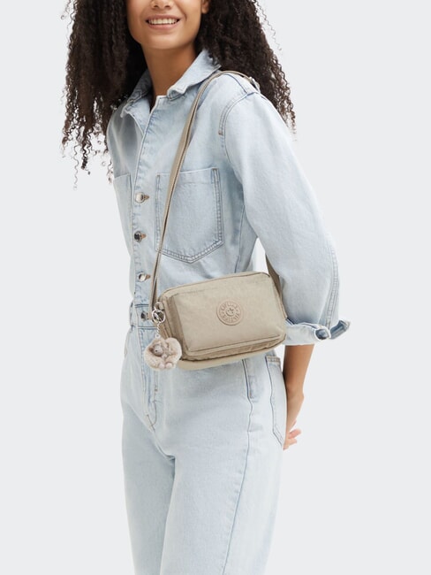 ABANU S shoulder bag signature beige embossed - Women’s Bags