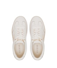 GUESS JAZLIE Leather sneakers ivory - Women’s shoes - 4