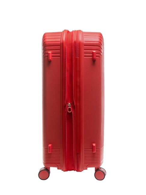 LIGHT POP 2 Large expandable trolley red jujube - Rigid Trolley Cases