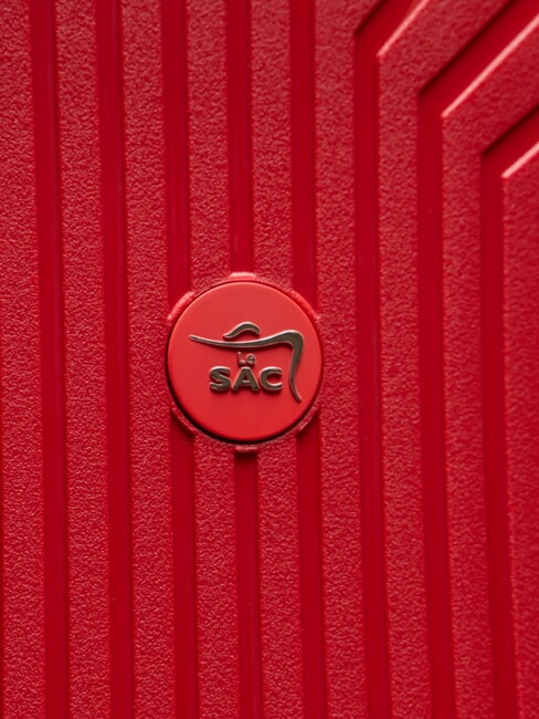 LIGHT POP 2 Large expandable trolley red jujube - Rigid Trolley Cases