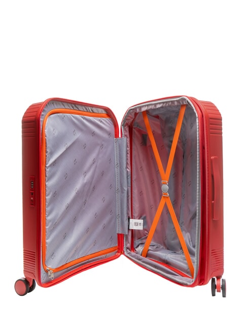 LIGHT POP 2 Medium Expandable Trolley red jujube - Rigid Trolley Cases