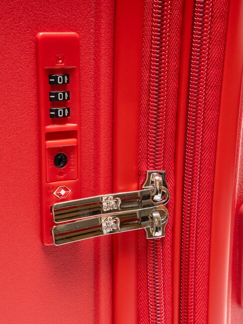 LIGHT POP 2 Medium Expandable Trolley red jujube - Rigid Trolley Cases