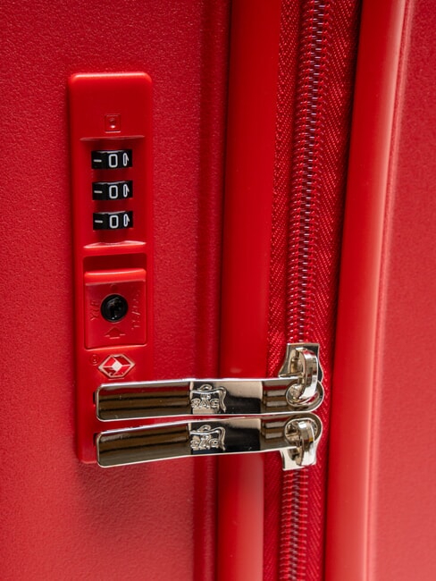 LIGHT POP 2 Hand luggage trolley red jujube - Rigid Trolley Cases