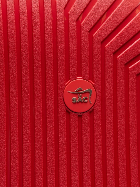 LIGHT POP 2 Hand luggage trolley red jujube - Rigid Trolley Cases