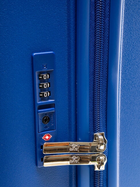 LIGHT POP 2 Hand luggage trolley navy blue - Rigid Trolley Cases