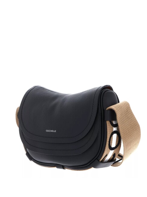 RAQUEL S Mini shoulder bag, in leather noir/cuir - Women’s Bags