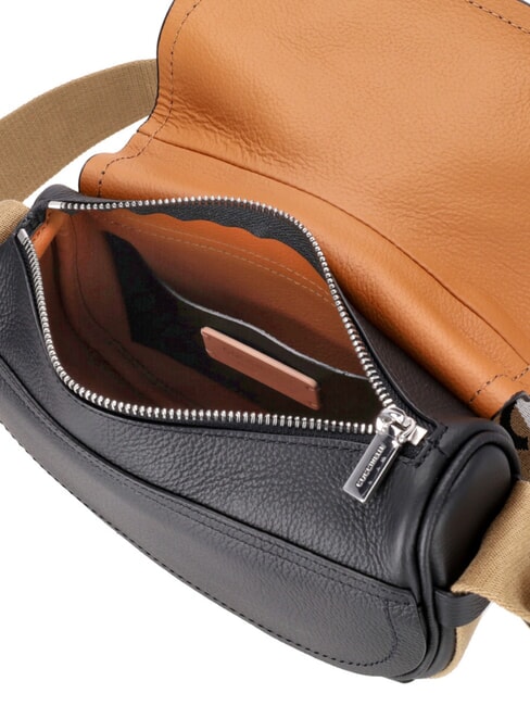 RAQUEL S Mini shoulder bag, in leather noir/cuir - Women’s Bags