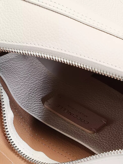 RAQUEL S Mini shoulder bag, in leather white/skin - Women&rsquo;s Bags