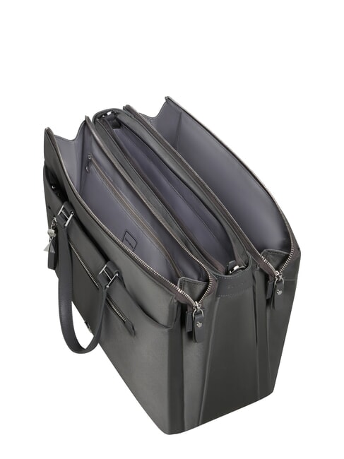 KARISSA EVO  Handbag, with shoulder strap, 14.1" PC holder gunmetal green - Work Briefcases