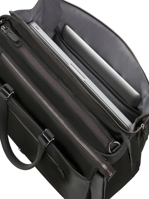 KARISSA EVO  Handbag, with shoulder strap, 14.1" PC holder gunmetal green - Work Briefcases