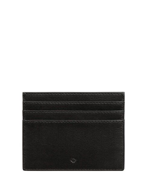 FLAGGED 2.0 SLG  Leather card holder BLACK - Men’s Wallets