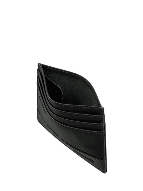 FLAGGED 2.0 SLG  Leather card holder BLACK - Men’s Wallets