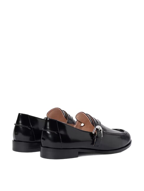 LORD SHINY  Leather moccasins Black - Women’s shoes