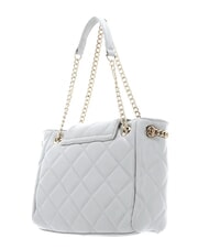 MARIO VALENTINO OCARINA Quilted bag with chain handles pearl - Women’s Bags - 3