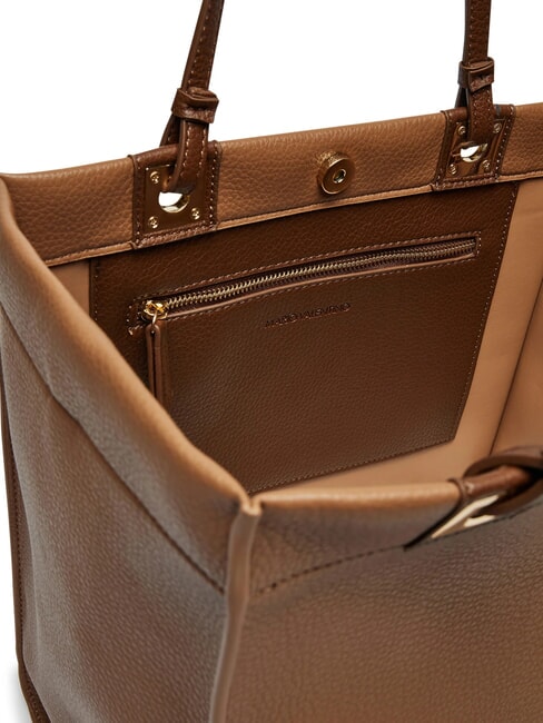 POST RE Shopping bag with clutch camel/dark brown - Women’s Bags