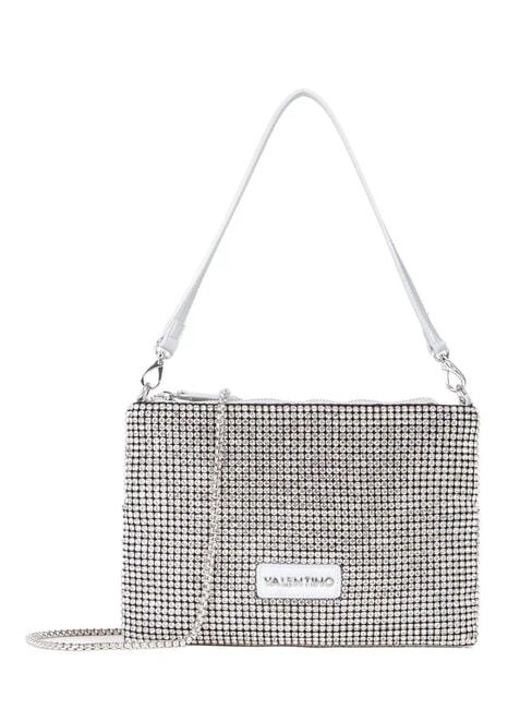 NABILAH Clutch bag with rhinestones and shoulder strap silver - Women&rsquo;s Bags