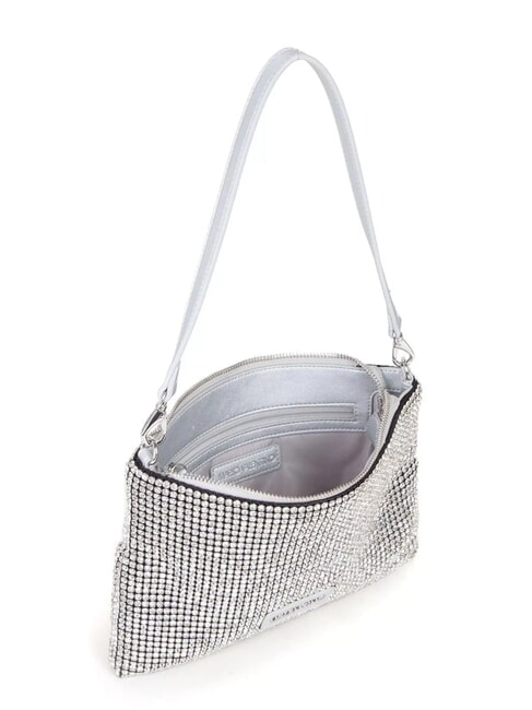 NABILAH Clutch bag with rhinestones and shoulder strap silver - Women&rsquo;s Bags