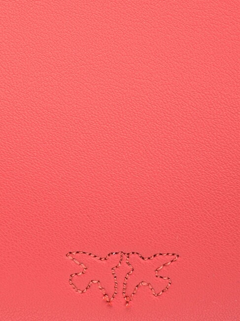 HALF MOON BABY Leather shoulder bag coral. spiced-antique gold - Women’s Bags