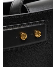 BORBONESE ARMOR  Handbag, with shoulder strap, in leather Black - Women’s Bags - 3