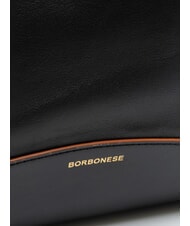 BORBONESE MEDAILLE  Shoulder bag, leather Black - Women’s Bags - 3
