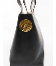 BORBONESE MEDAILLE  Shoulder bag, leather Black - Women’s Bags - 4