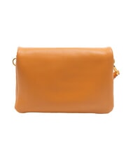 BORBONESE VITE Mini shoulder bag, in leather tangerines - Women’s Bags - 4