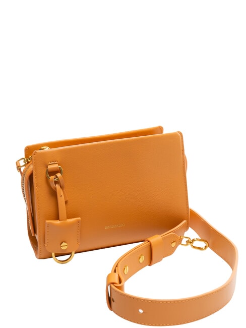 DEJEUNER Mini shoulder bag, in leather tangerines - Women’s Bags