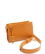 BORBONESE DEJEUNER Mini shoulder bag, in leather tangerines - Women’s Bags - 2