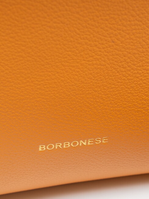 DEJEUNER Mini shoulder bag, in leather tangerines - Women’s Bags