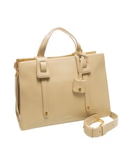 BORBONESE DEJEUNER  Handbag, with shoulder strap, in leather sand - Women’s Bags - 2