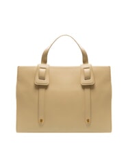 BORBONESE DEJEUNER  Handbag, with shoulder strap, in leather sand - Women’s Bags - 4