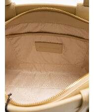 BORBONESE DEJEUNER  Handbag, with shoulder strap, in leather sand - Women’s Bags - 5