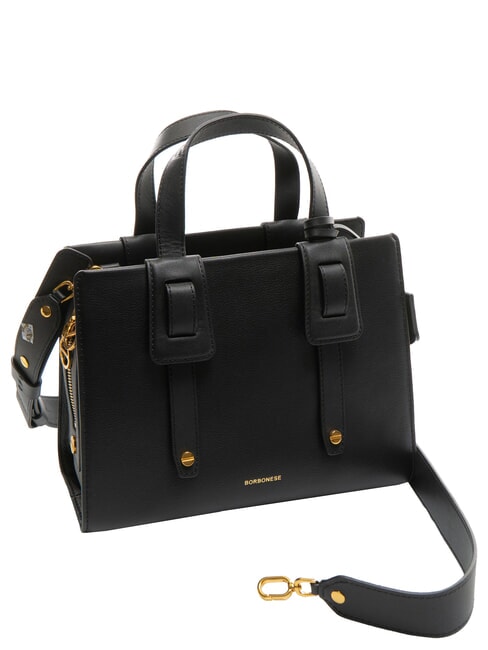 DEJEUNER Small Handbag, with shoulder strap, in leather Black - Women’s Bags
