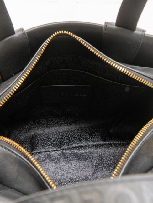 DEJEUNER Small Handbag, with shoulder strap, in leather Black - Women’s Bags