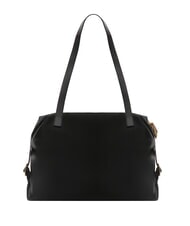 BORBONESE TEAPOT  Shoulder bag black / natural op - Women’s Bags - 4