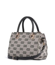 LIUJO MANHATTAN Jacquard fabric trunk bag BLACK - Women’s Bags - 2