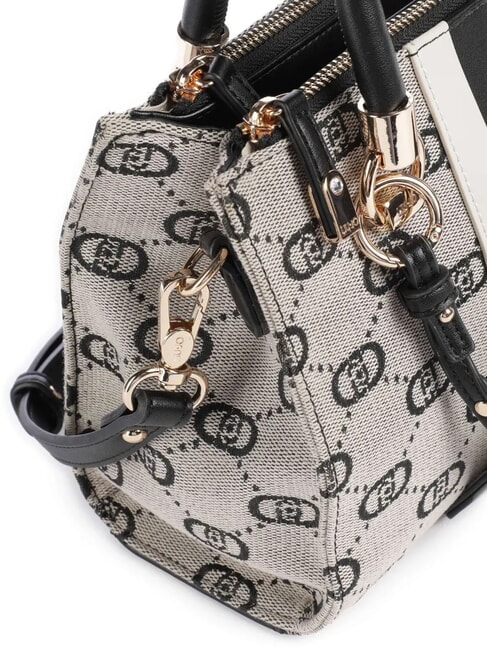 MANHATTAN Jacquard fabric trunk bag BLACK - Women’s Bags