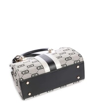 LIUJO MANHATTAN Jacquard fabric trunk bag BLACK - Women’s Bags - 5