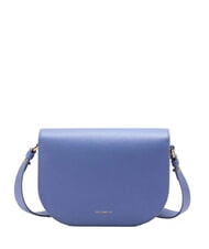 COCCINELLE DEW Hammered leather shoulder bag blue - Women’s Bags - 3