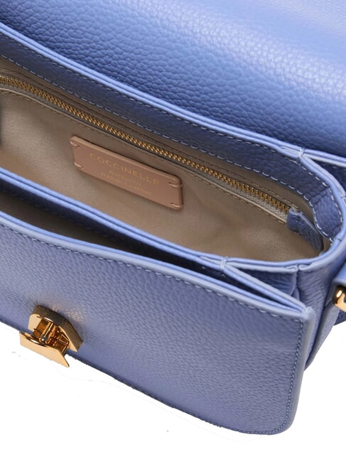 DEW Hammered leather shoulder bag blue - Women’s Bags