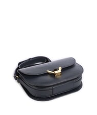 COCCINELLE DEW Hammered leather shoulder bag midnight blue - Women&rsquo;s Bags - 3
