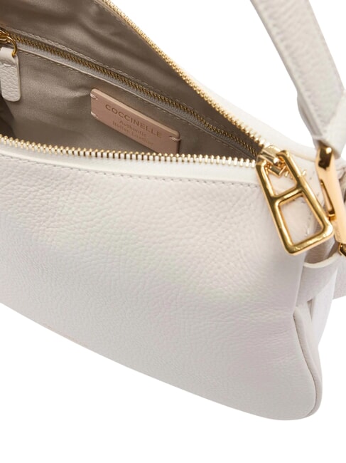 MAGIE SOFT Leather shoulder bag with shoulder strap white - Women’s Bags
