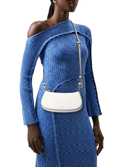 MERVEILLE Shoulder bag in textured leather white - Women’s Bags